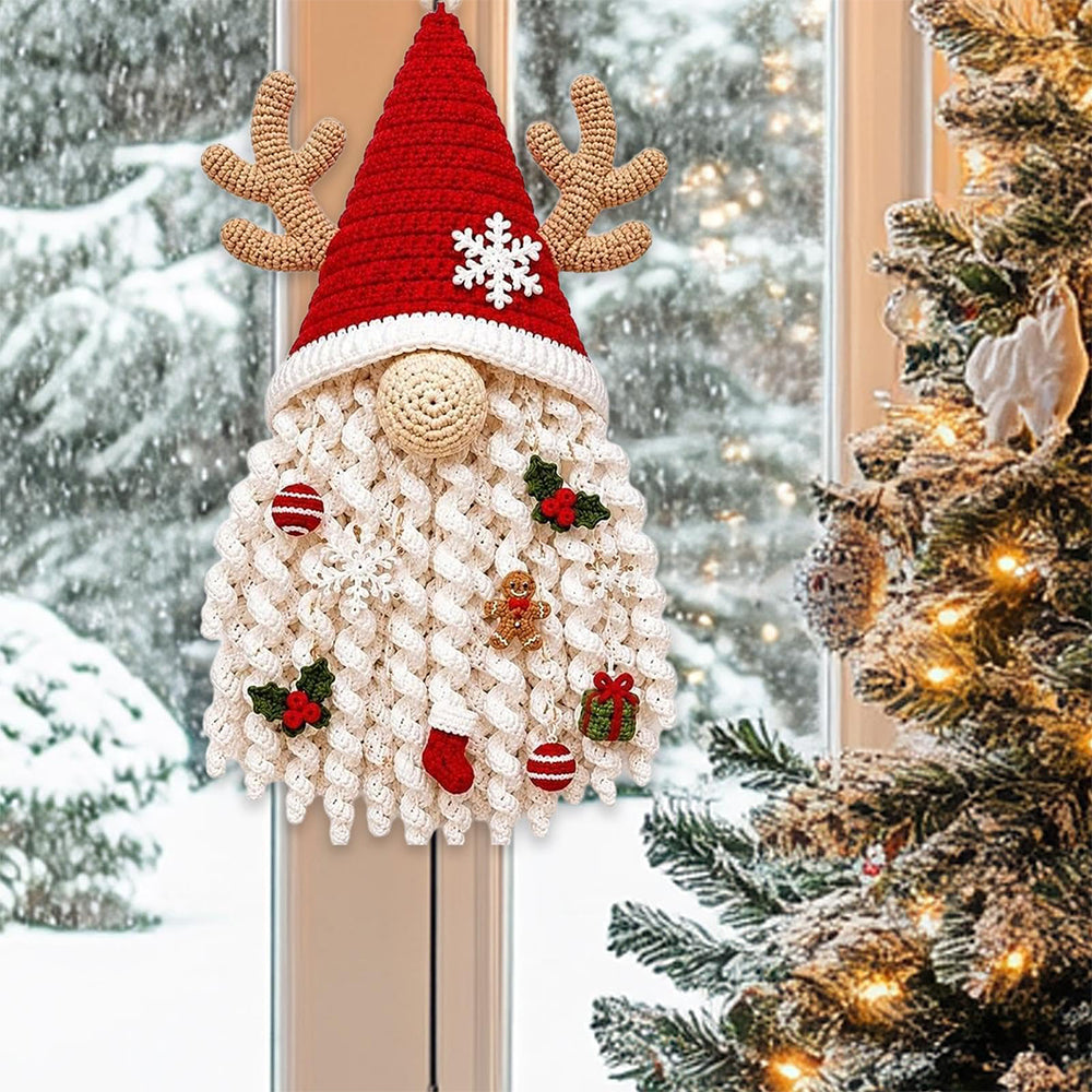 DIY Christmas Crochet Kit For Adults with Yarn and Hook - Christmas gnome