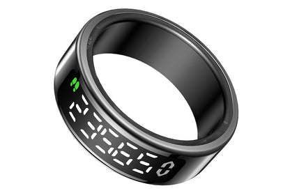 Smart Ring Health Tracker Waterproof Fitness Rings for Heart Rate Sleep-Black
