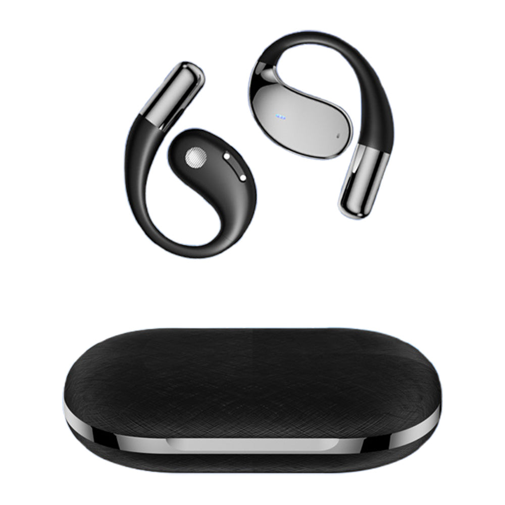 115-Language Wireless AI Translator Headphone Bluetooth Earbuds with Charging Case Black