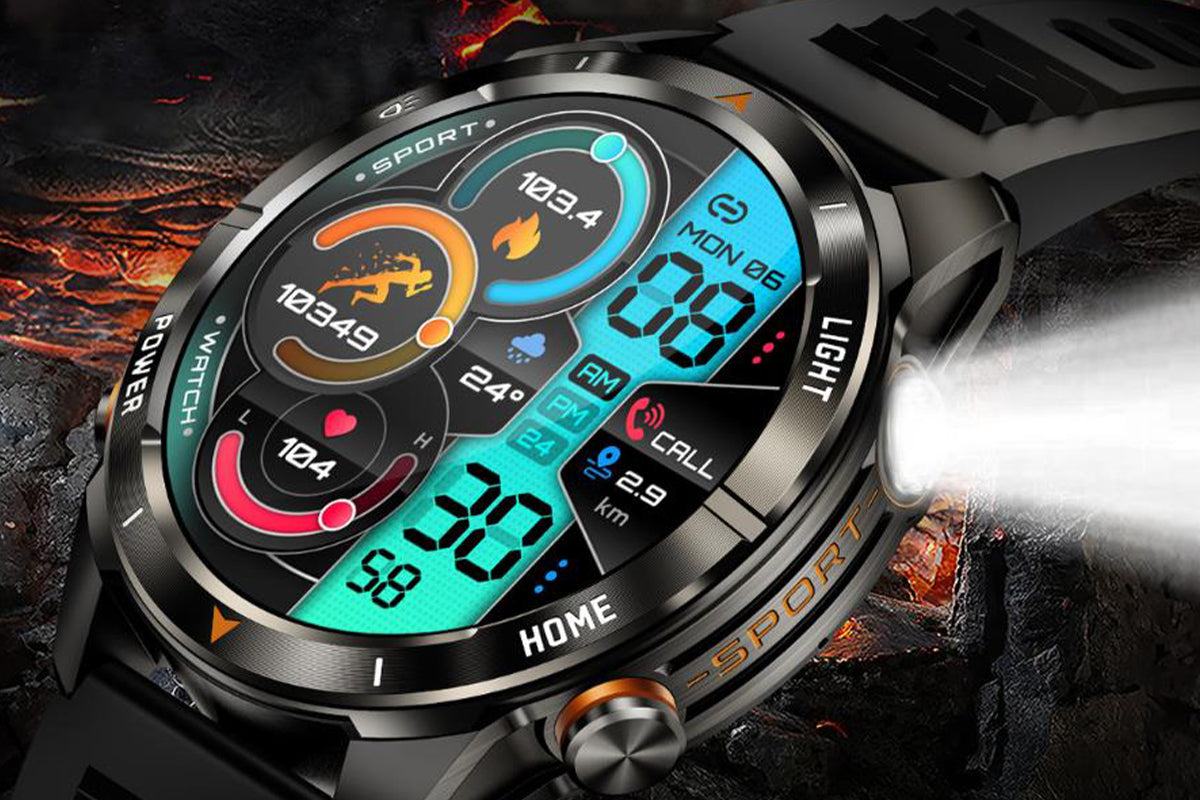 Smart Watch Fitness Tracker with Call Function 100 Sport Modes Heart Rate Sleep Monitor-Black