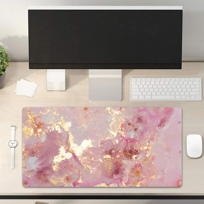 Large Mouse Pad Desk Mat for Desktop Protector Writing Pad for School Office-pink