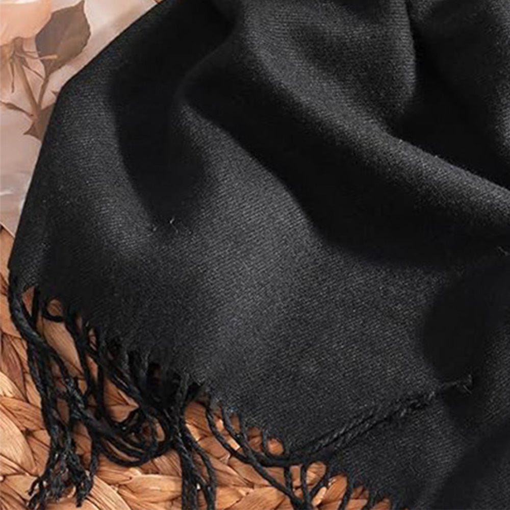 Winter Scarf for Women Shawls Wraps for Evening Dresses Large Warm Soft Scarves-Black
