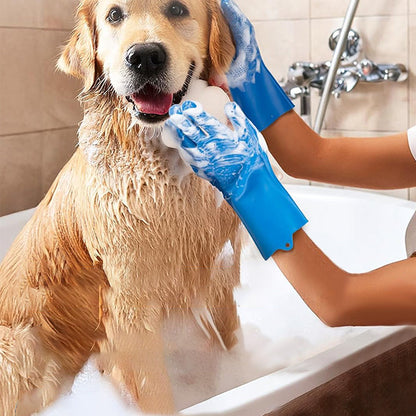 6Pcs Set Pet Grooming Supplies Pet Bathing Gloves Brush Tools