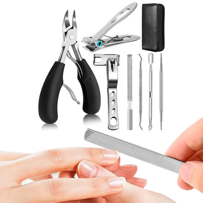 7Pcs Pedicure Tools Set with Eagle Beak Pliers for Thick Nails