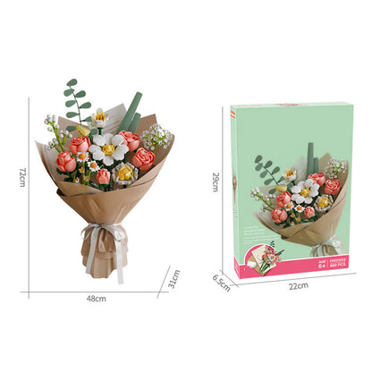 Wildflower Bouquet Building Blocks ¨C Creative DIY Flower Model Toy Set for Home Decoration