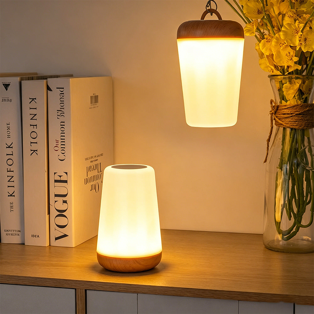 13 Colors Touch Lamp Dimmable Night Light with Hidden Hook for Bedroom