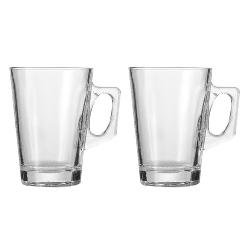 2 Pack 440ml Thick Glass Mugs for Juice Drinks Wine