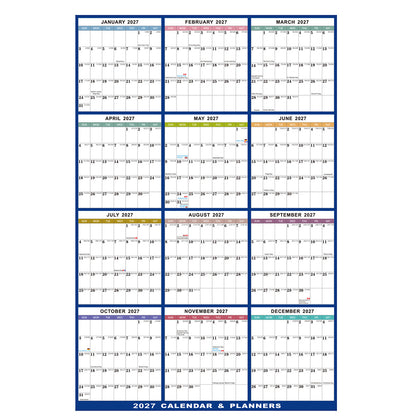 2027 Double Sided Dry Erase Wall Planner Calendar