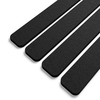 8 Piece Self Adhesive Felt Display Strips with 35 Push Pins - Black