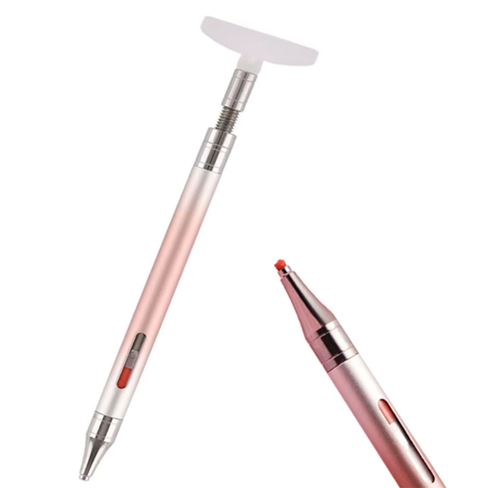 Dual Tip Rhinestone Painting Pen with Corrector and Viewing Window