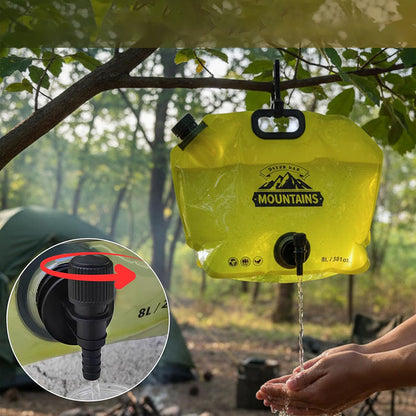 Camping Water Container 8L Collapsible Water Jug with Spout for Hiking Emergency