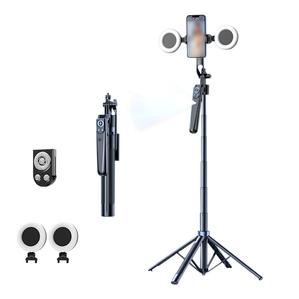 1.8M Selfie Stick Stand Auto Face Tracking with Fill Light and Remote