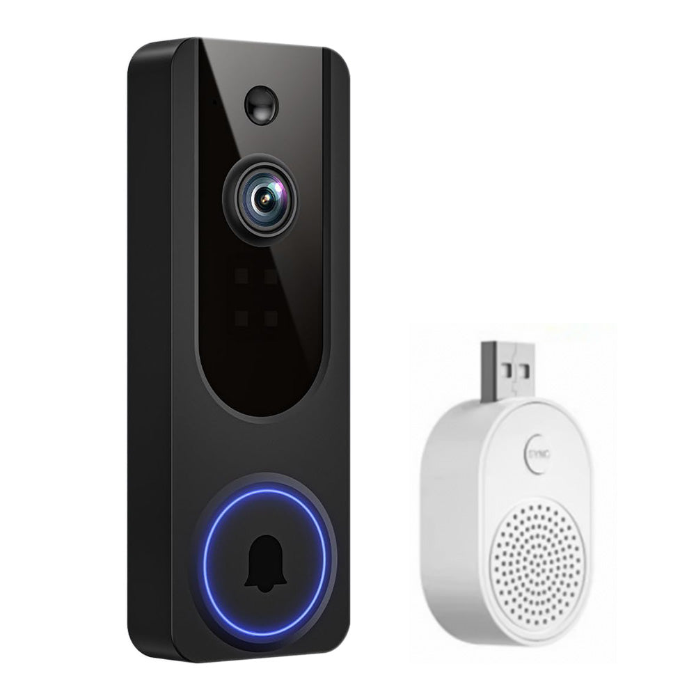 1080p WiFi Video Doorbell Camera AI Human and Motion Detection Outdoor Surveillance