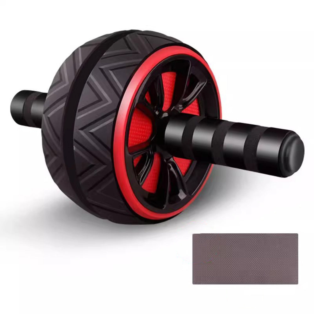 Wide Ab Roller Wheel for Home Gym Core Training-Red
