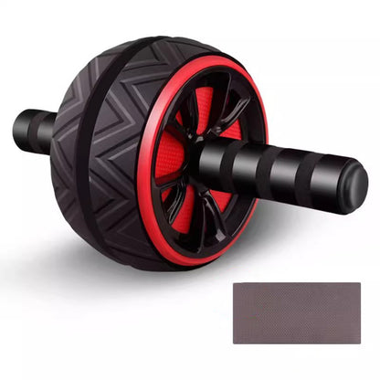 Wide Ab Roller Wheel for Home Gym Core Training-Red