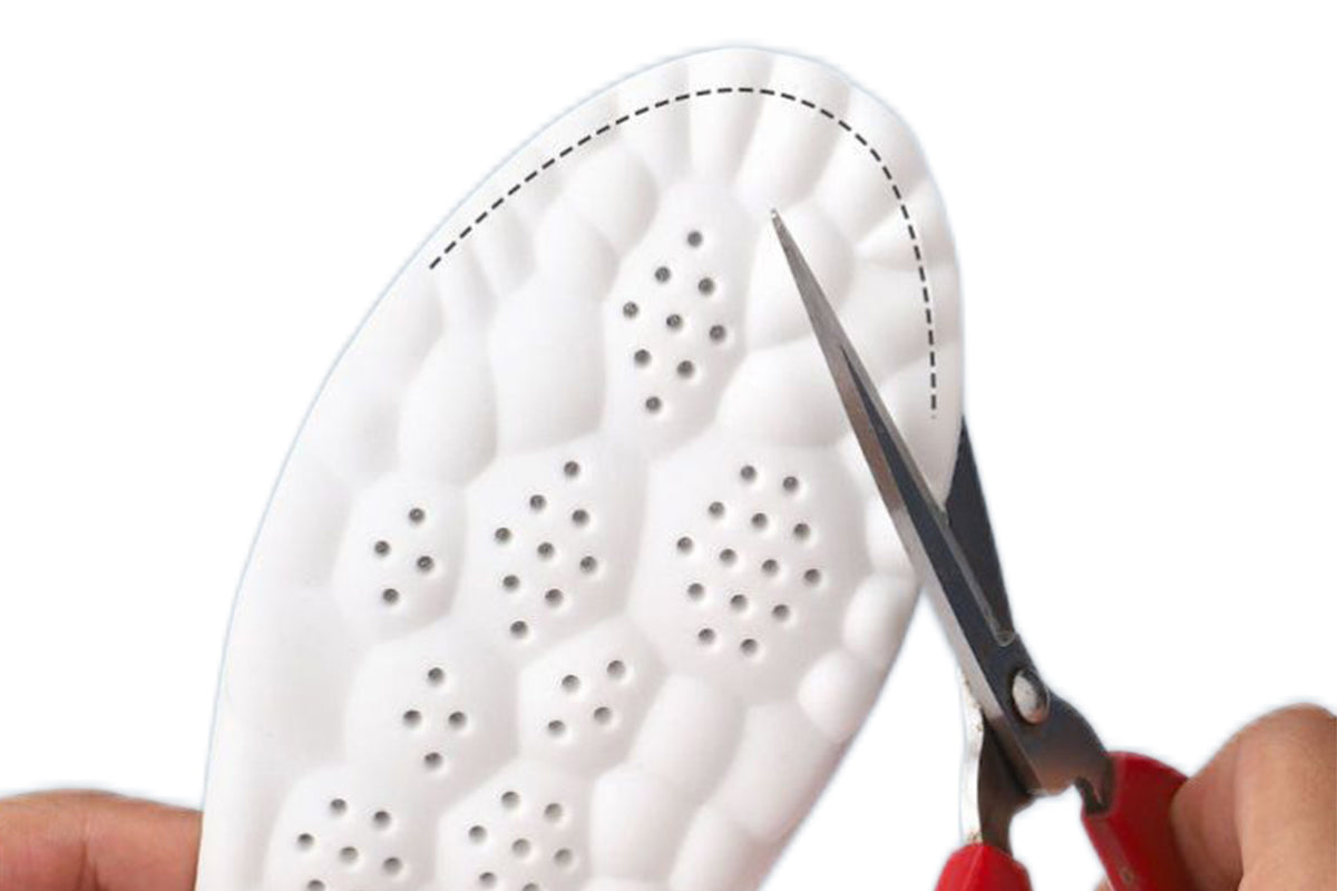 2 Pairs 4D High Elastic u-Shaped Insole Ultra Comfort Breathable Shock Absorption