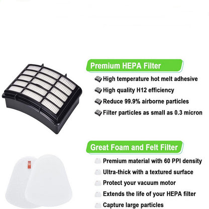 6Pcs Set Filters for Shark Vacuum Navigator Lift Away Filter Replacement ZU503AMZ