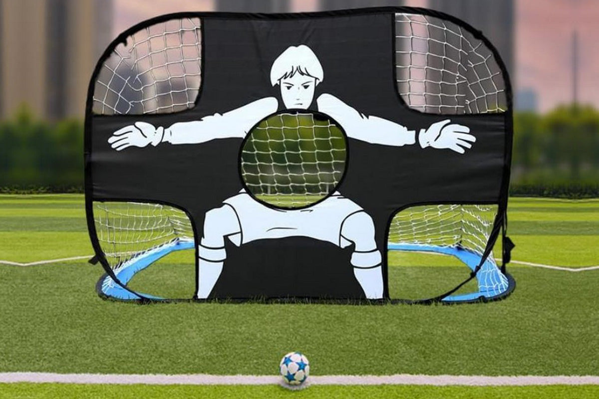 2 in 1 Soccer Pop Up Goal Net Targets Soccer Goal Net Training Football Goal-Soccer Goal