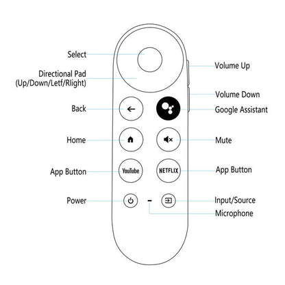 Voice Control Replacement Remote Compatible with Google Chromecast for G9N9N