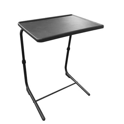 Adjustable Overbed Table with Cup Holder Foldable Bedside Desk for Laptop