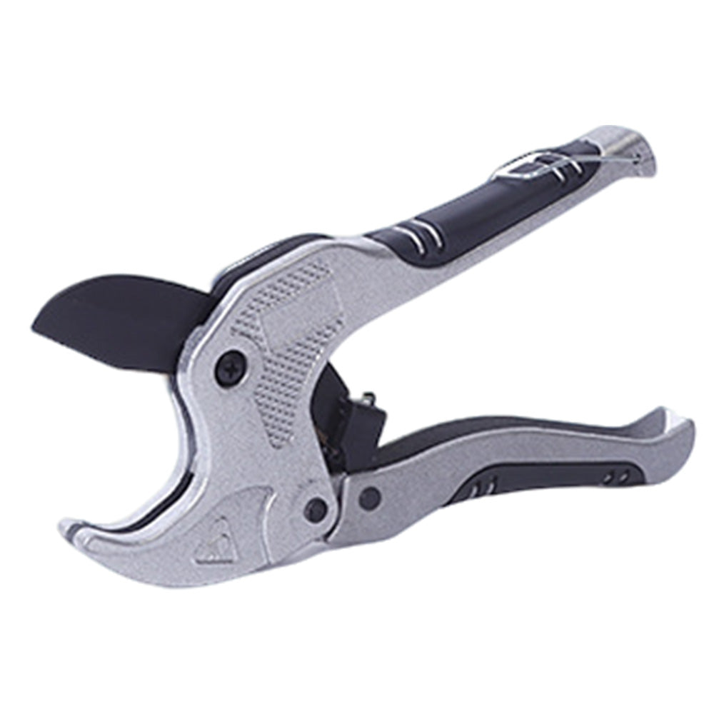 42mm PVC PPR Pipe Cutter with SK5 Steel Blade and Locking Latch - Silver