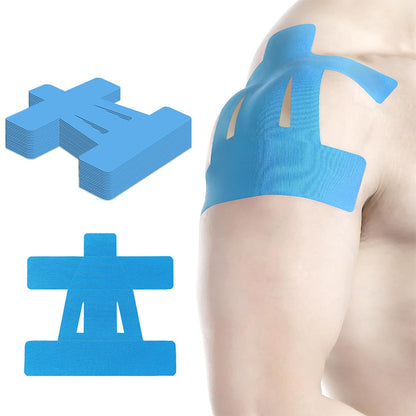 20PCS Precut Shoulder Kinesiology Tape â€?Elastic Sports Support Tape Blue