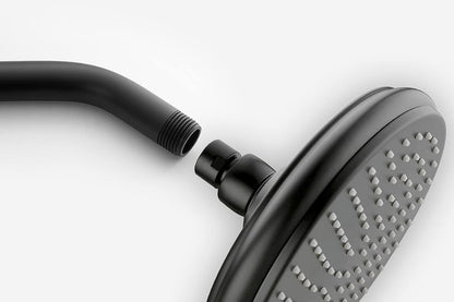 Matte Black Shower Arm 15cm Wall Mount Replacement Angle Shower Head Arm Shower Pipe