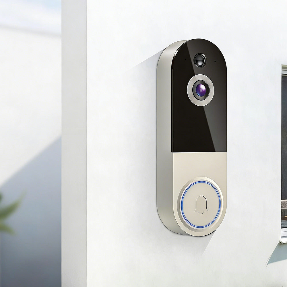 Smart Video Doorbell Camera Wireless Outdoor Doorbell Camera-White