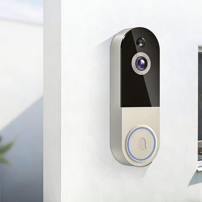 Smart Video Doorbell Camera Wireless Outdoor Doorbell Camera-White
