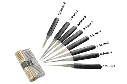 12Pcs Practice Unlocking Tool Pick Tool Kit