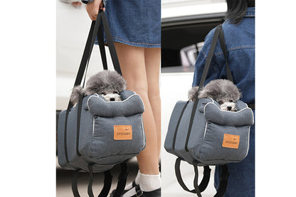 Pet Car Seat Console Dog Booster Pet Supplies for Outdoor On Car Armrest-Style 1