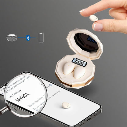 Wireless Bluetooth Earbuds Invisible Earbuds-Beige