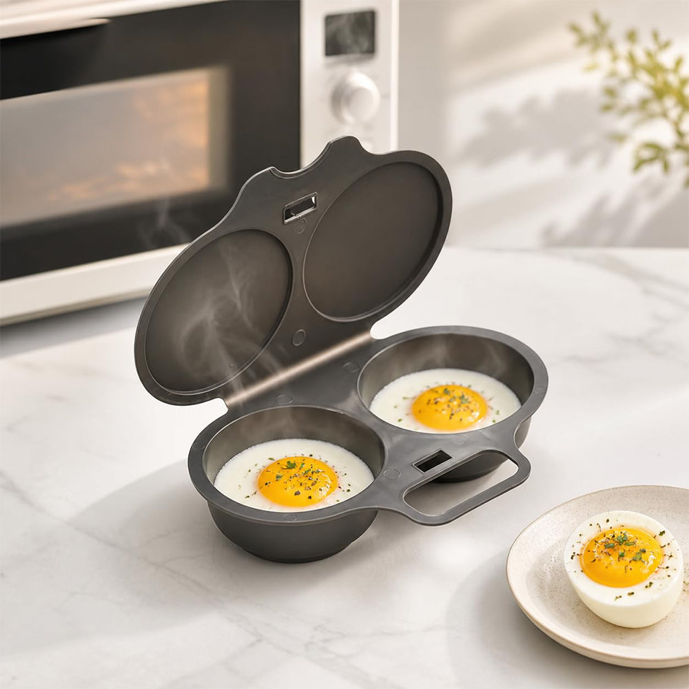 5 Pack Microwave Egg Cooker FDA Certified Egg Poacher