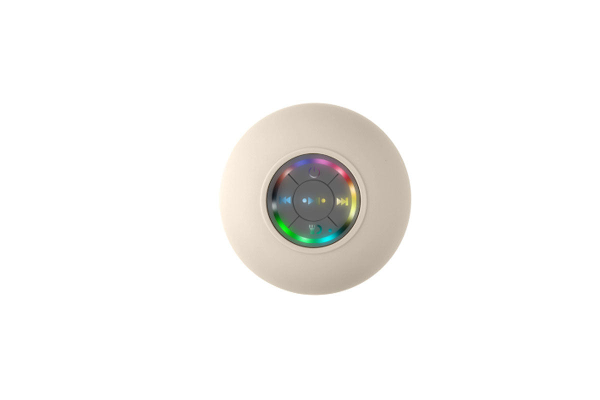 Bluetooth Shower Speaker with Suction Cup - White