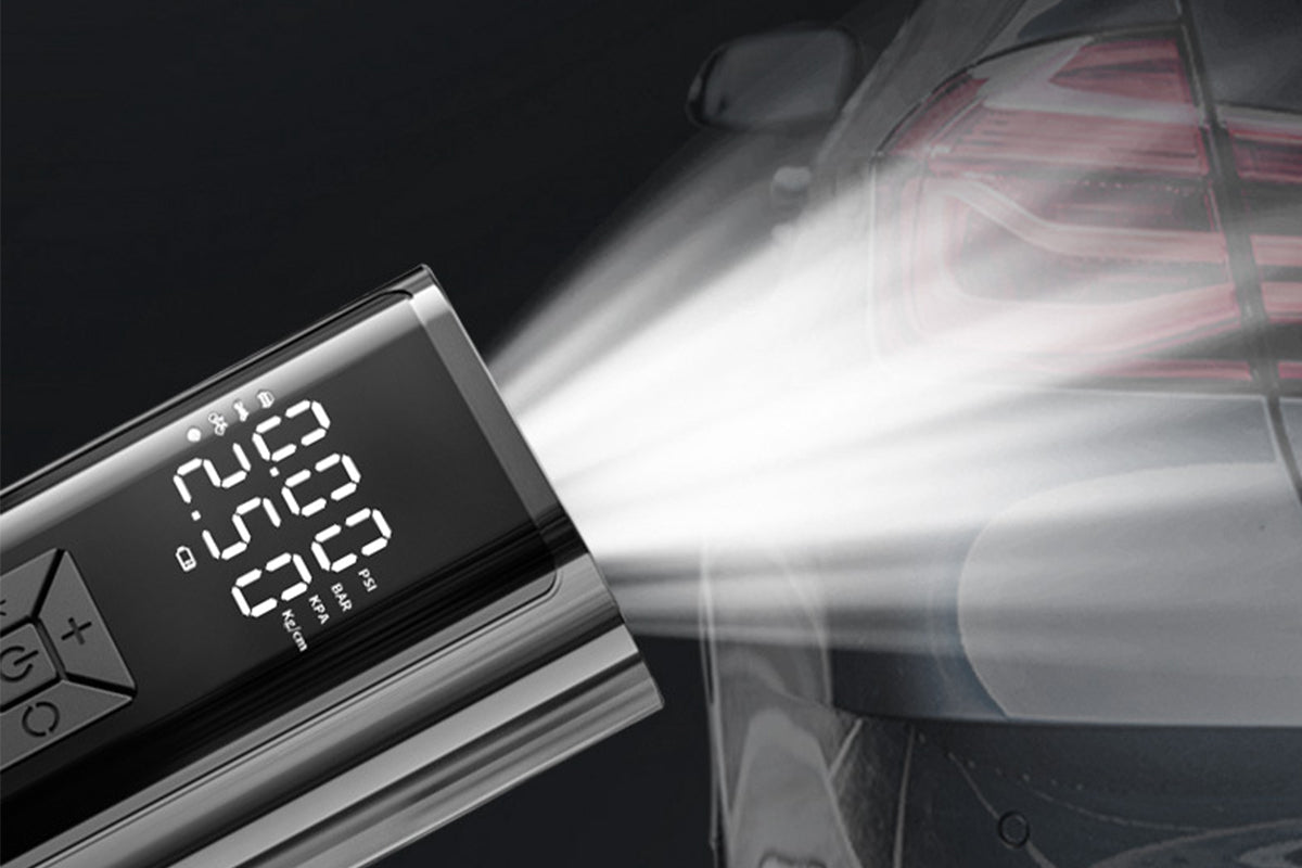 Dual Mode Car Tire Inflator Cordless Air Pump with Light Digital Pressure Gauge