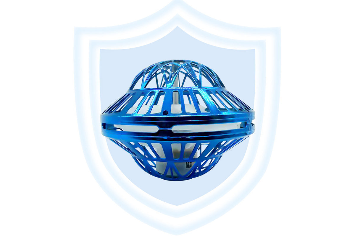 Flying Orb Ball Toy Galaxy Boomerang Hover Ball with LED Light -Blue