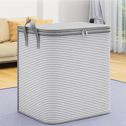 4Pcs Set Large Capacity Clothes Storage Bin Quilt Blanket Storage Organizer Home Organizer Container