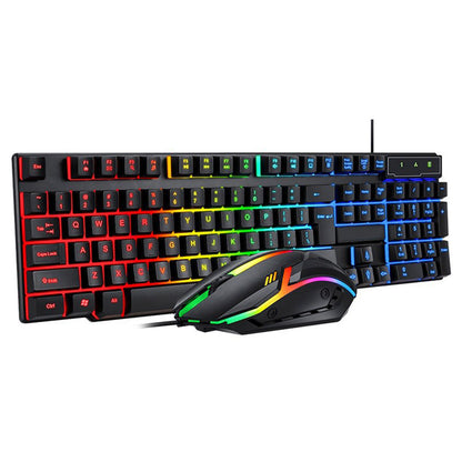 Wired Gaming Keyboard and Mouse Set with RGB Backlight