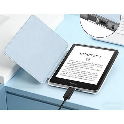 Acrylic Protection Case for Kindle 2024/2022 KPW5 KPW6 with Magnetic Closure-Blue
