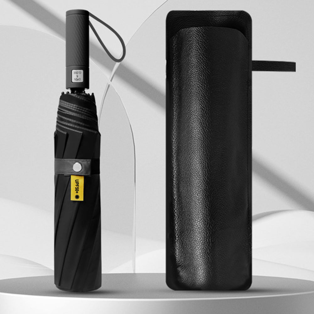 Portable Windproof Folding Umbrella -Black