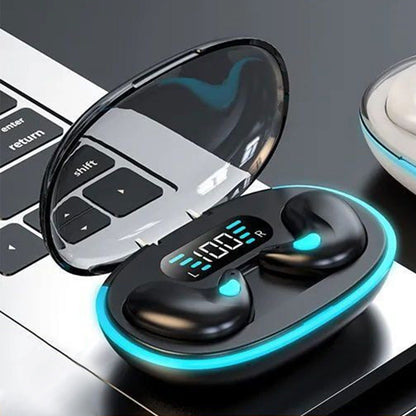 Wireless Bluetooth Sleep Earbuds Invisible Earplugs with Charging Case Black