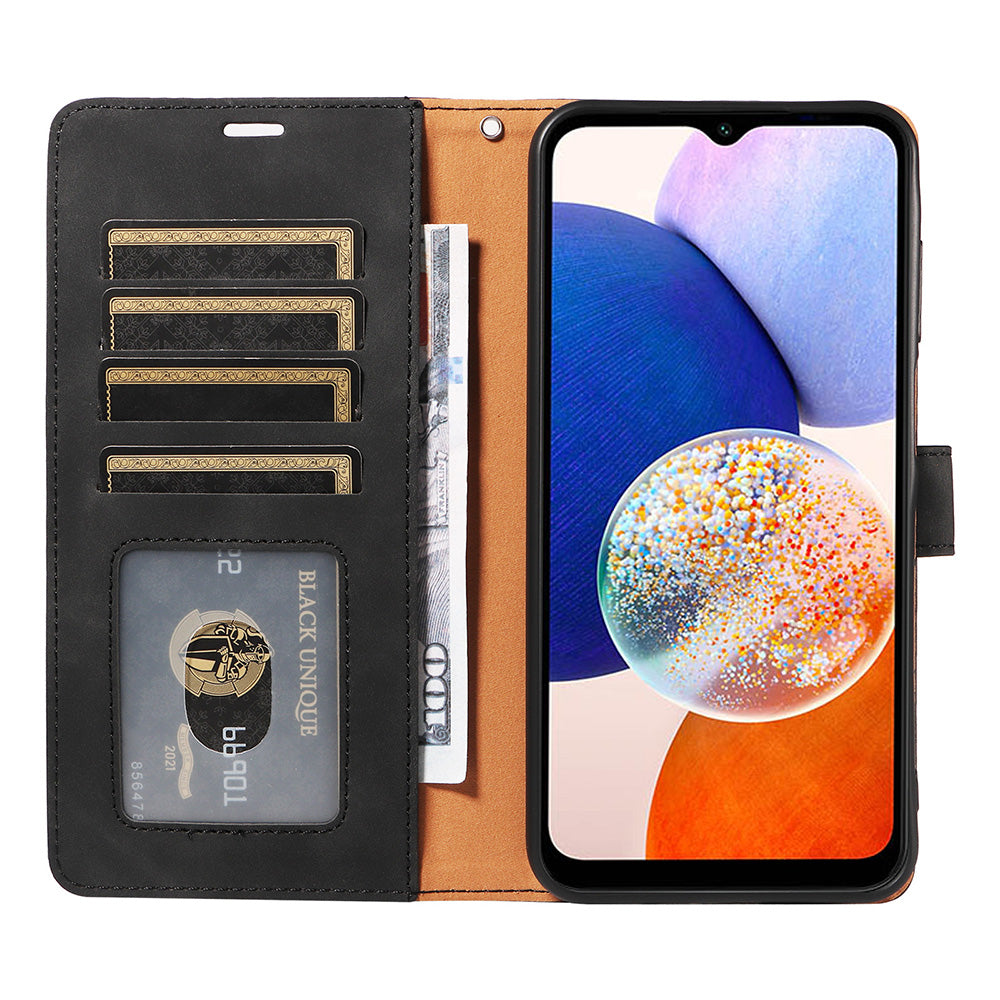 RFID Protective Flip Wallet Case for Samsung A17 A37 and A57 - Black