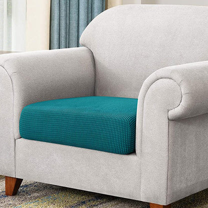 8Pcs Stretch Sofa Seat Cushion Cover Blue