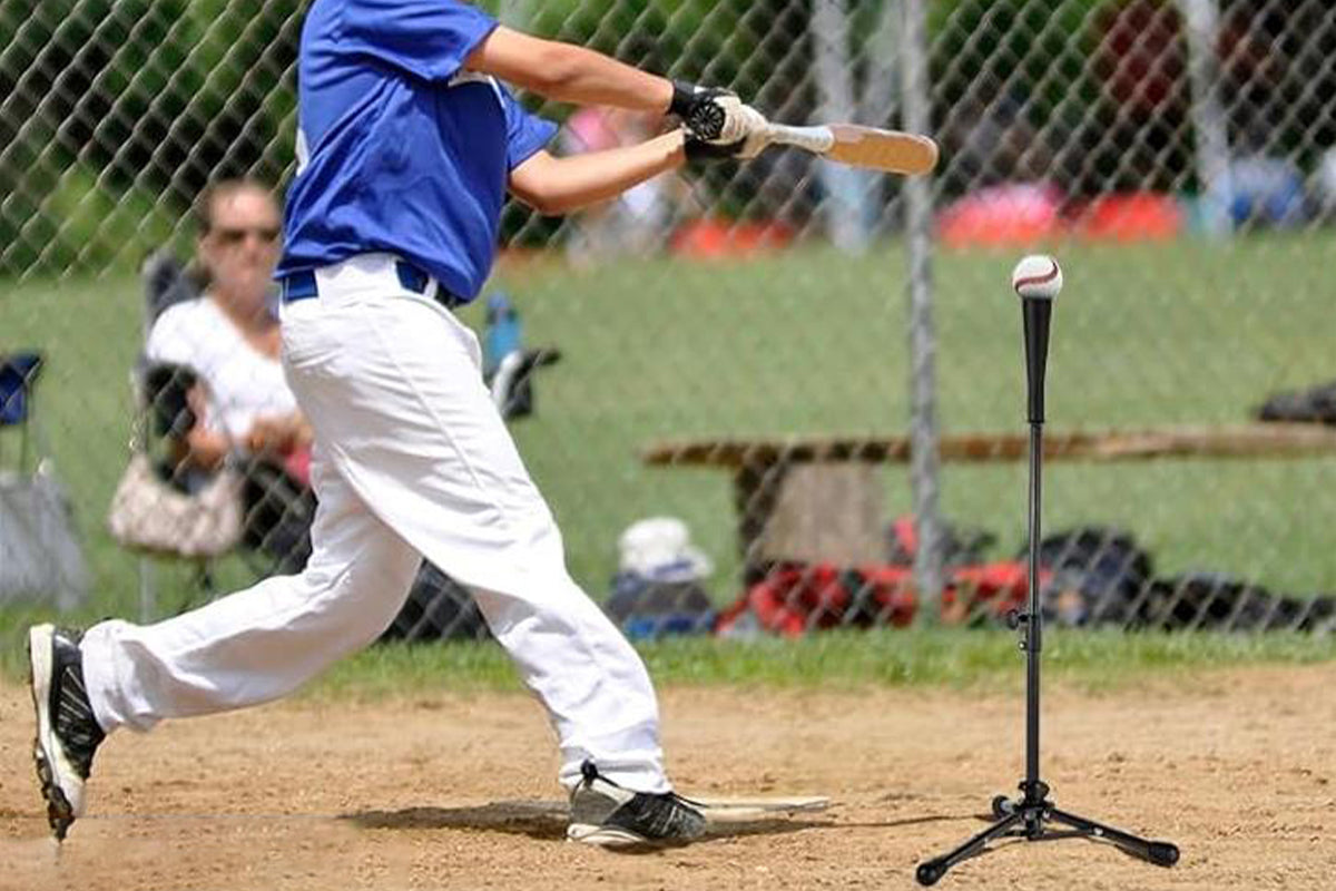 Baseball Softball Tee Batting Tee for Hitting Tripod Tanner Tee for Baseball Practice-Black