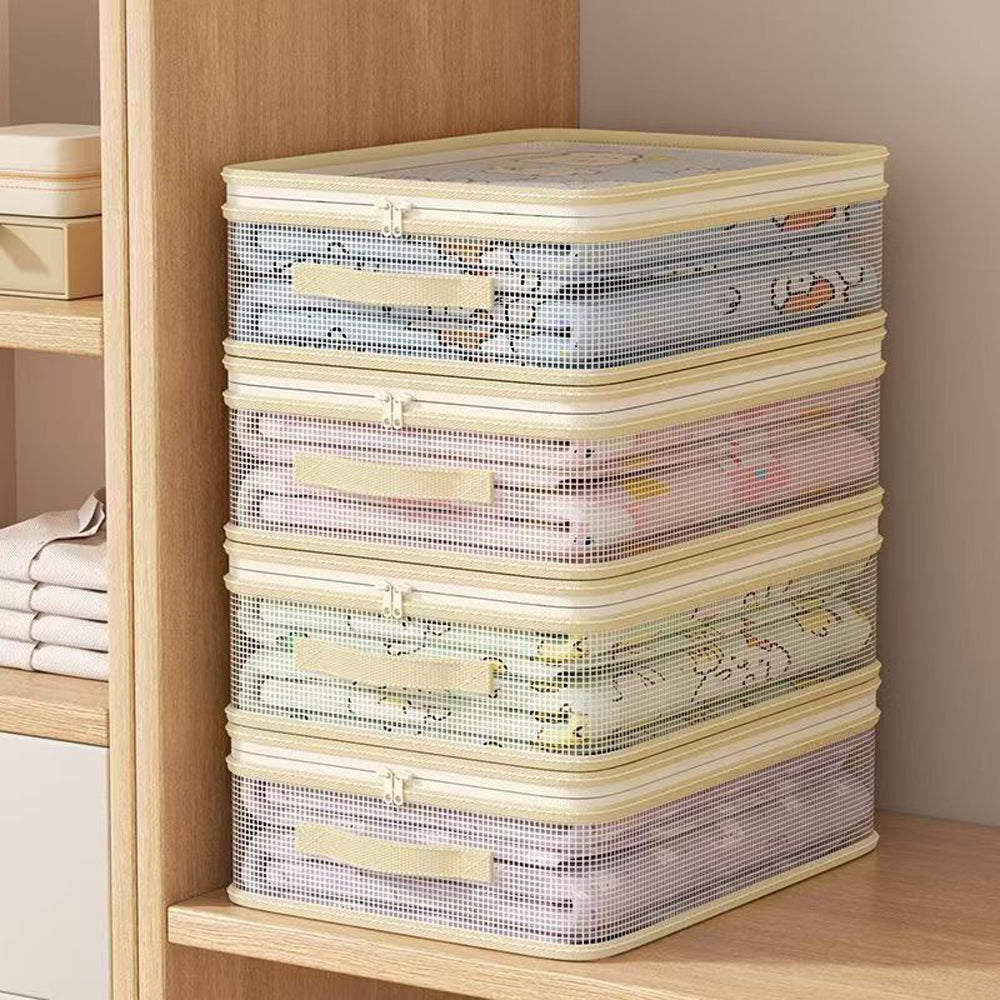 4Piece Clear PVC Storage Bags Dustproof Organizer