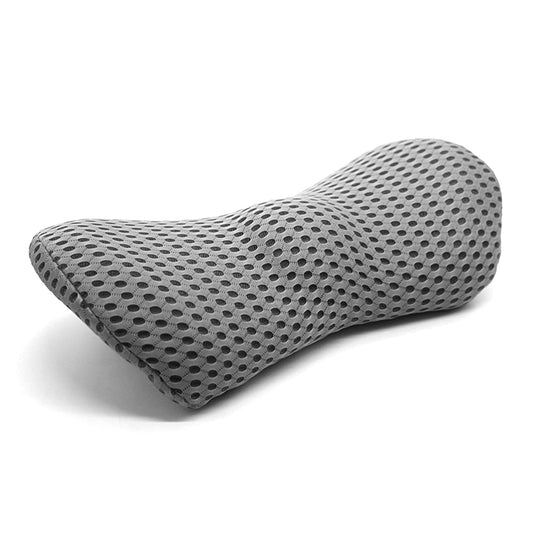 Ergonomic Lumbar Support Pillow Memory Foam Back Pillow for Car Seat Chair Recliner Bed Gray