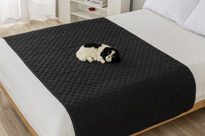 Queen Mattress Cover Waterproof Quilted Mattress Pad Protector-Black