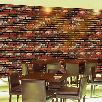 10M 3D Natural Brick Stone Wallpaper Self Adhesive Wall Sticker -Style 1