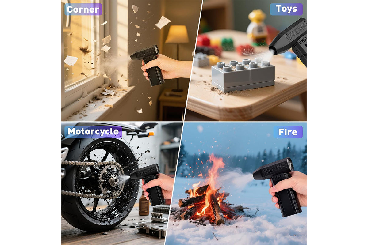 Compressed Air Duster 130000RPM Electric Air Blower for Computer Keyboard