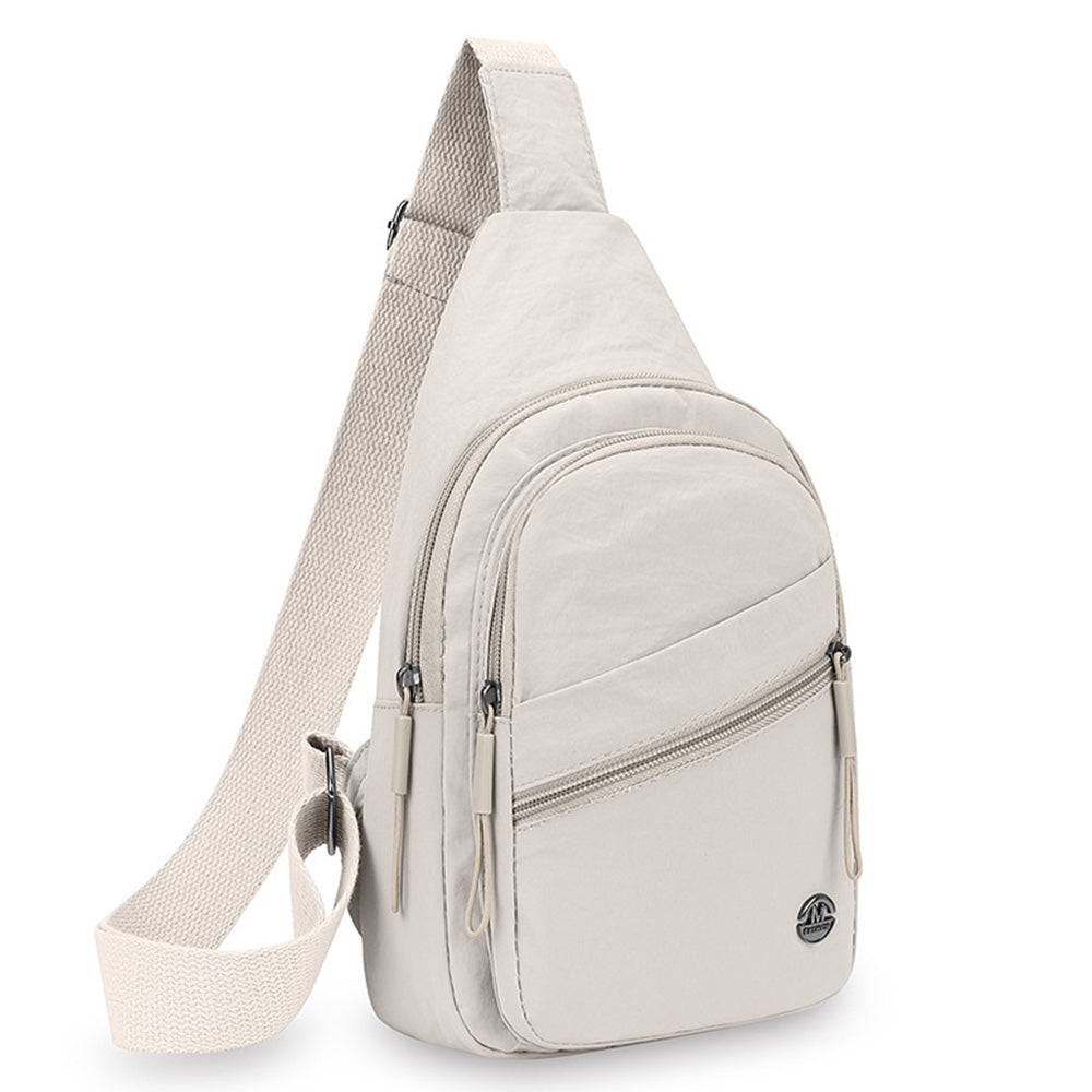 Anti Theft Sling Bag Crossbody Bag for Women White